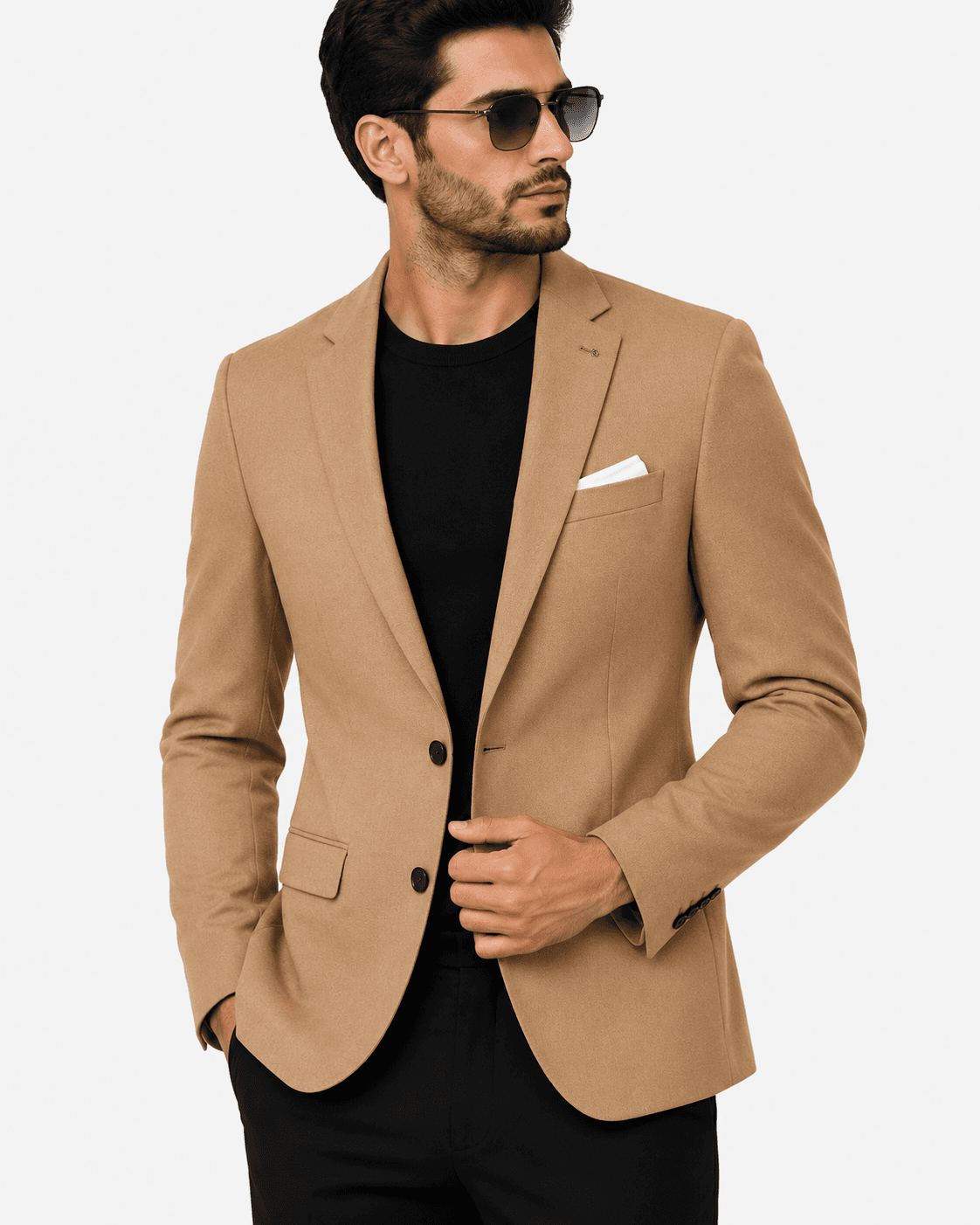 Camel Beige Smart Blazer
