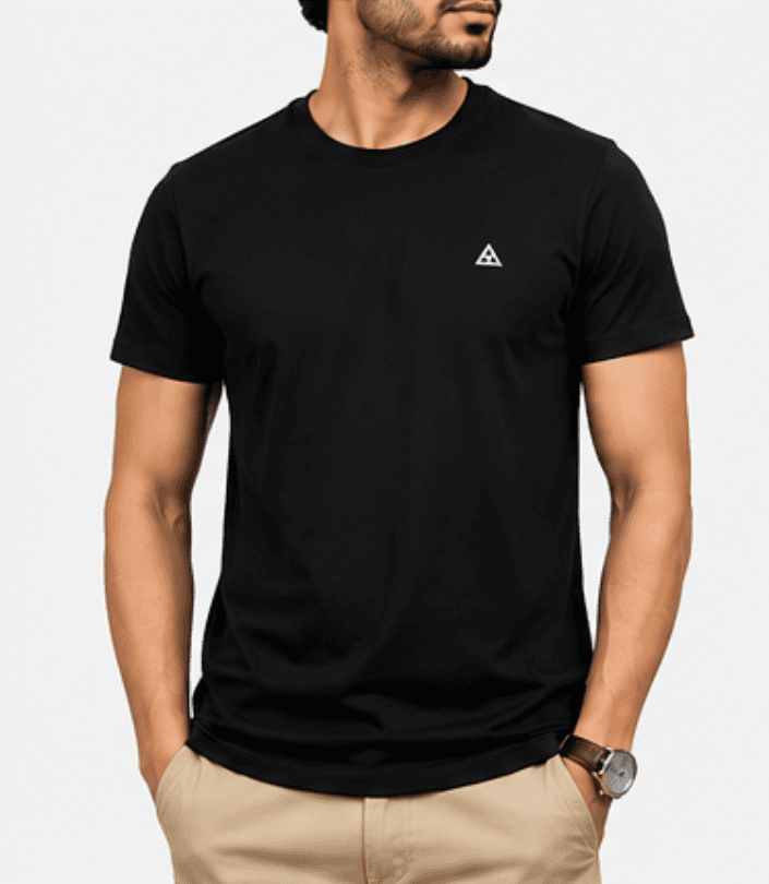 Classic Black Crew Neck T-Shirt